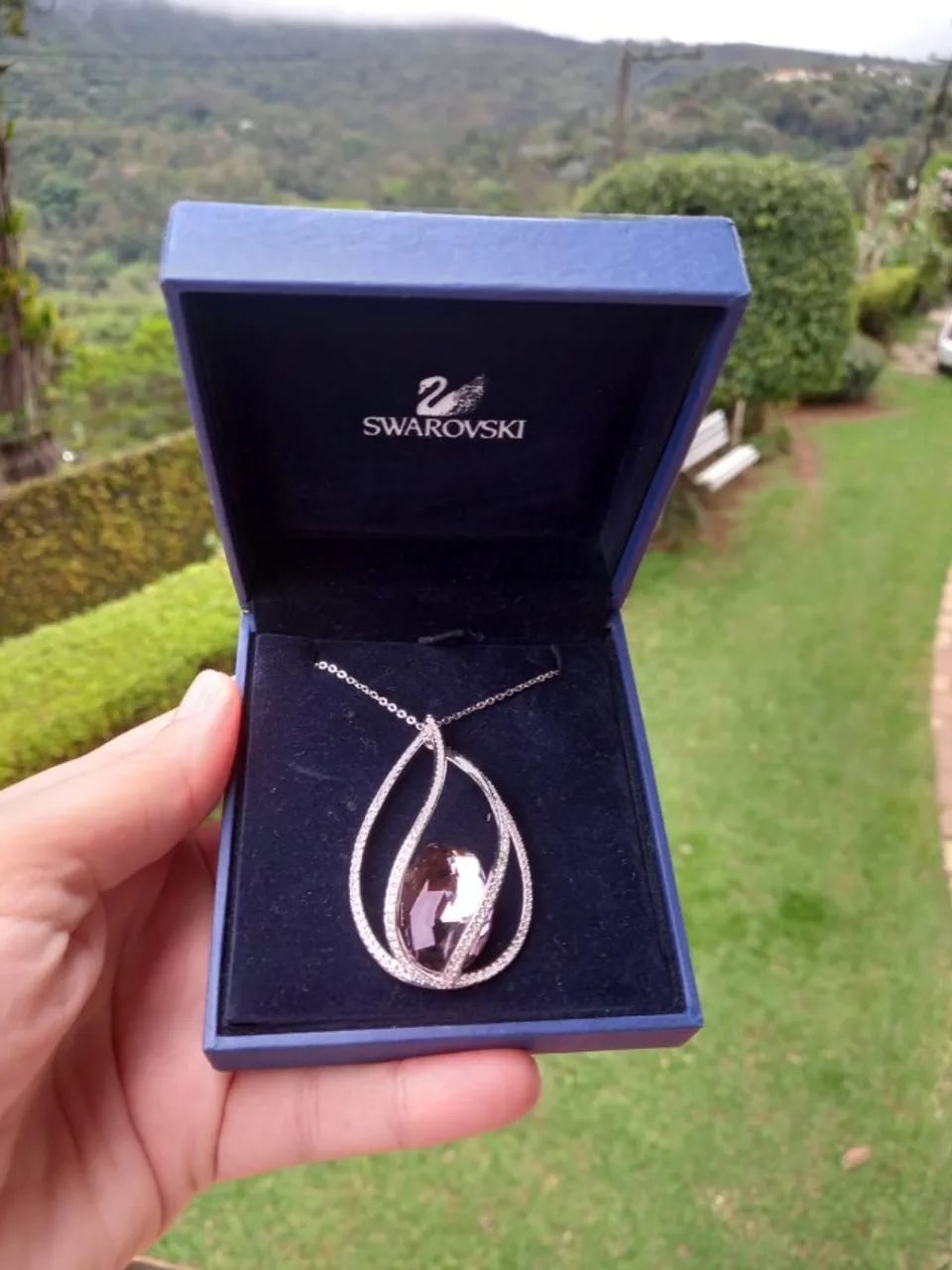 colar de cristal Swarovski 