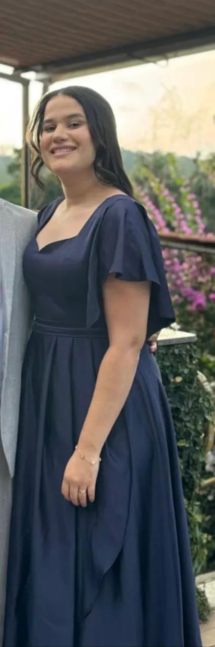 Vestido Madrinha Azul Marinho  - Foto 2