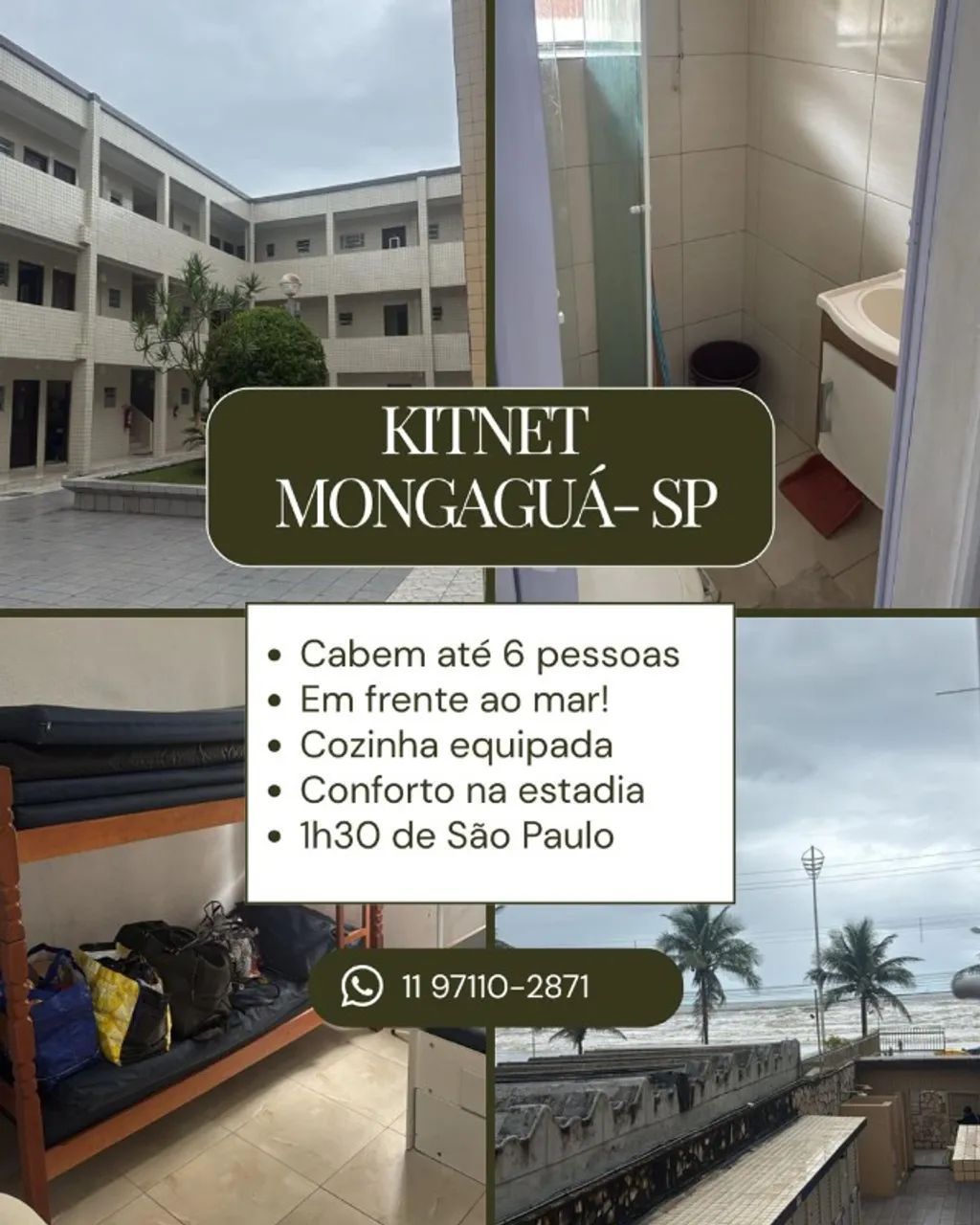 Aluguel de Studios/Kitnets para Temporada