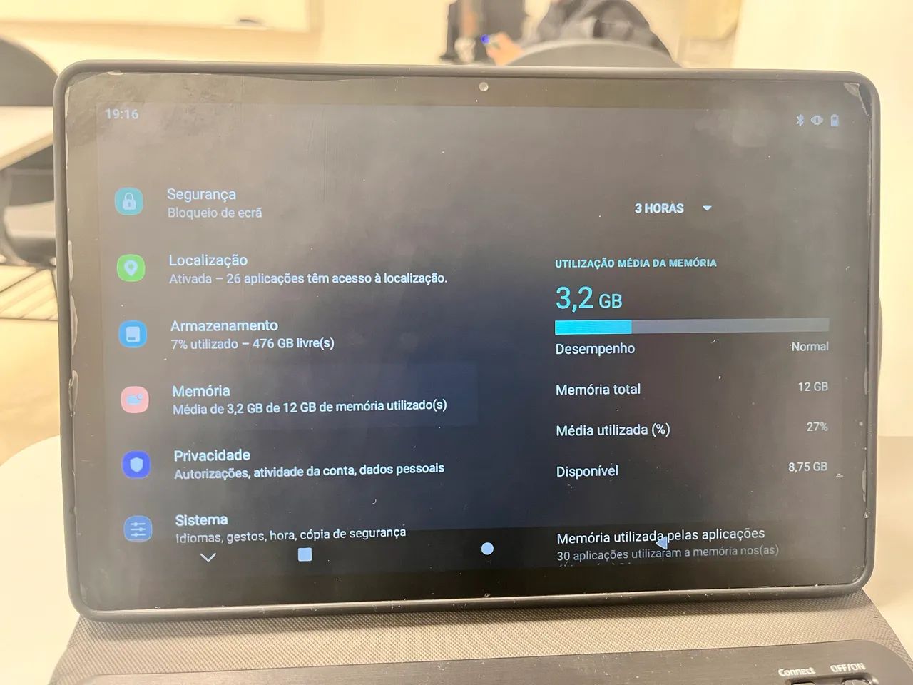 Tablet GS Pad 10 PRO mouse teclado 12GB RAM 512GB ROM Android13 câmera 32MP