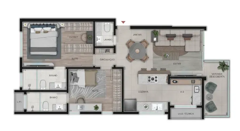 PLANTA 73m²