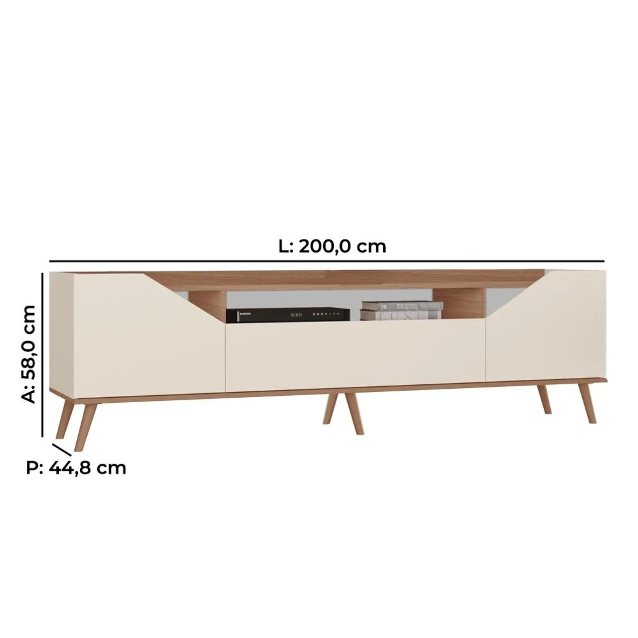 RACK 100% MDF PARA TVS ATE 75 - Foto 2