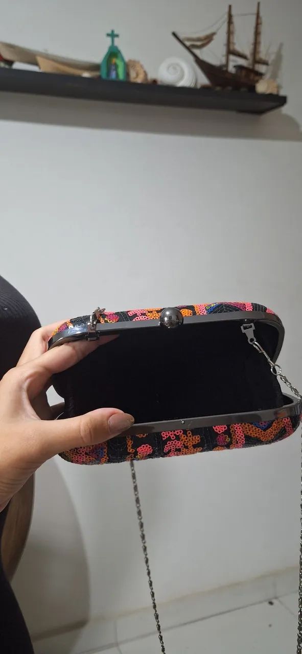Bolsa cluth colorida  - Foto 4