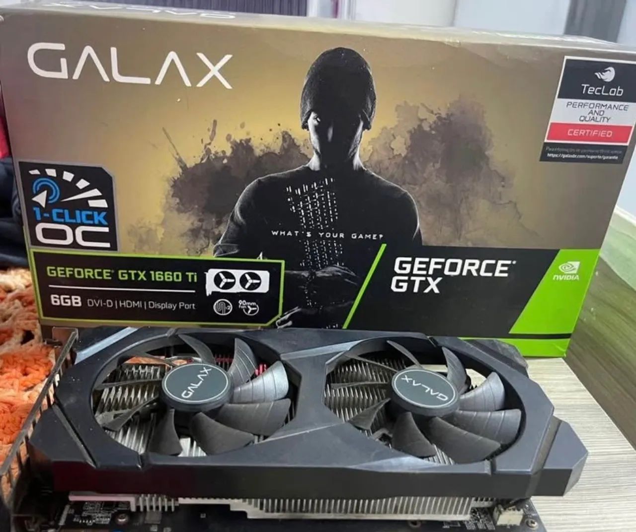 Placa De Vídeo Nvidia Galáx Geforce Gtx Geforce Gtx 1660 6gb - Foto 2