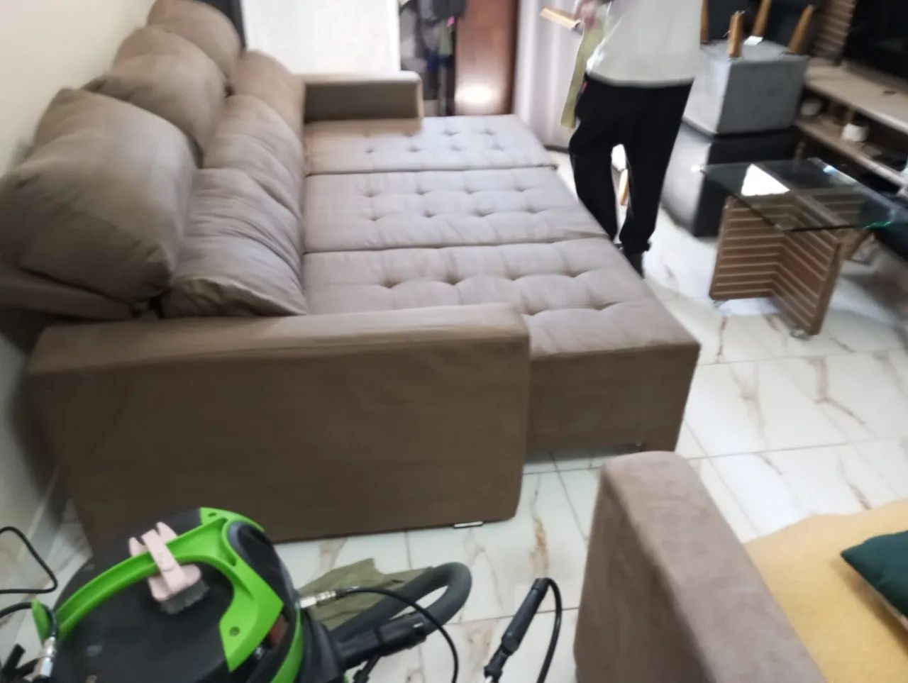Sofá retrátil 3 lugar já vai hinizado  - Foto 3