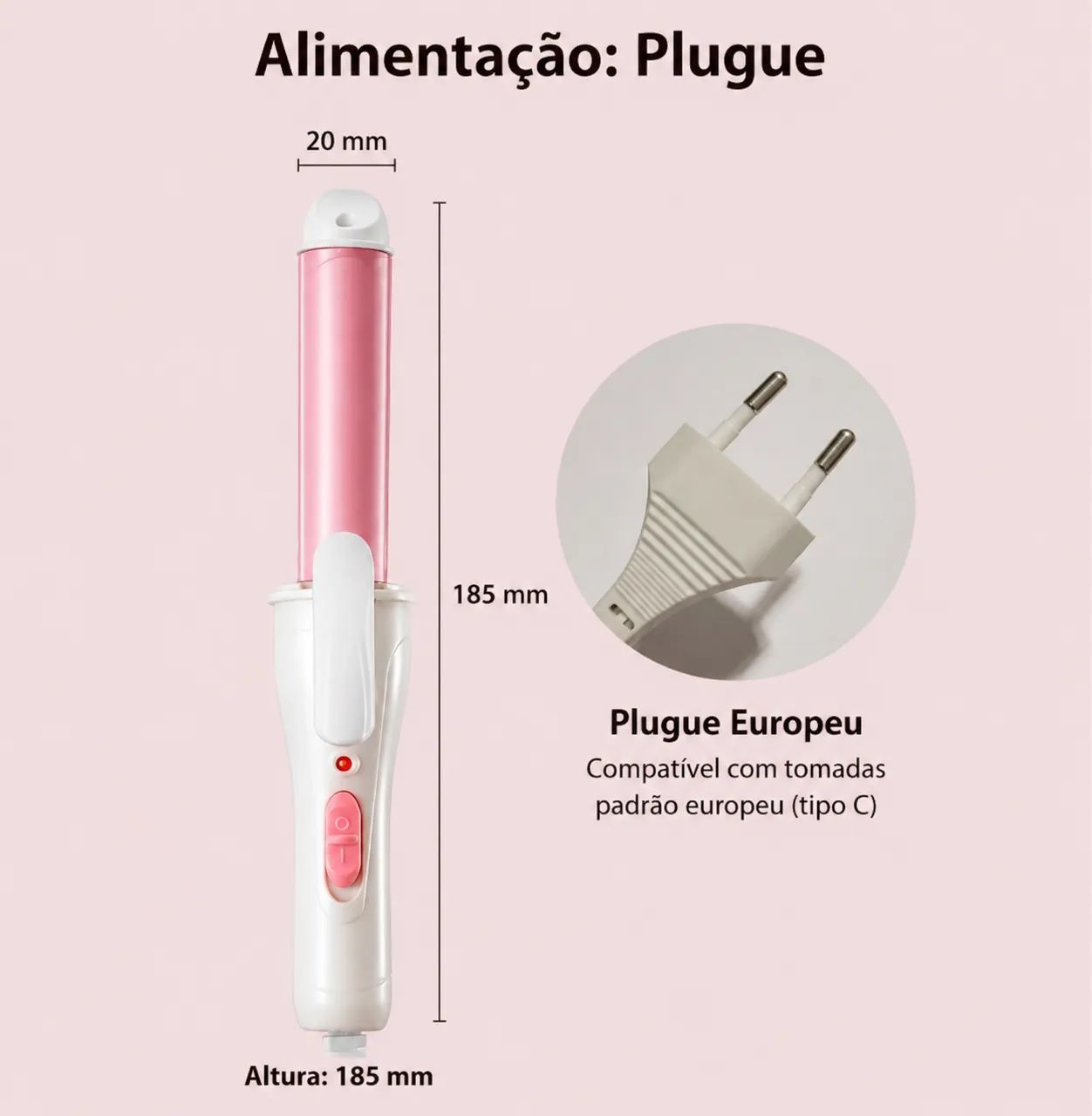 2 em 1 modelador + prancha 