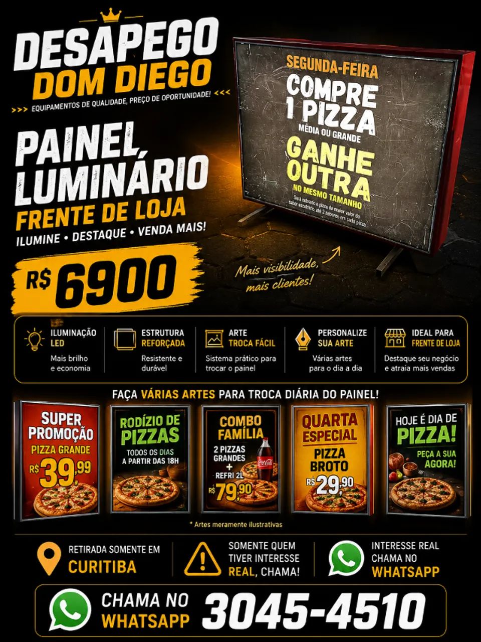 Painel luminária 