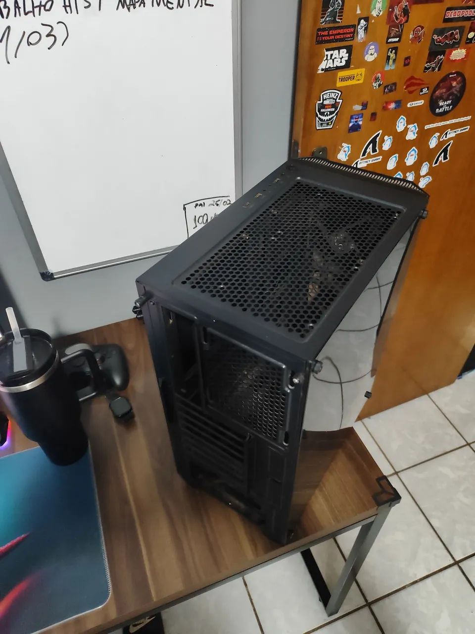 Gabinete Gamer Fortrek Mid Tower Black Hawk RGB Preto - Foto 6