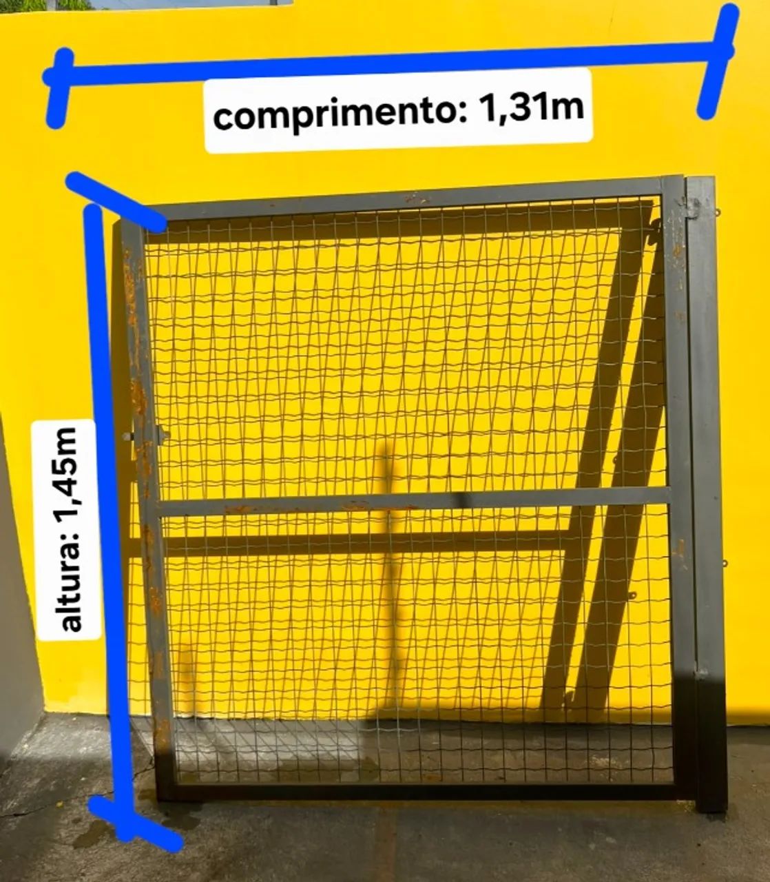 Portão de metalon