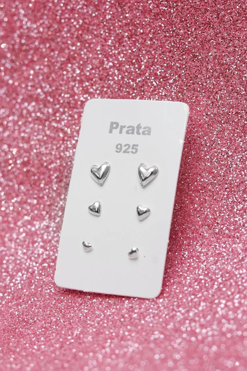 Brincos em prata 925