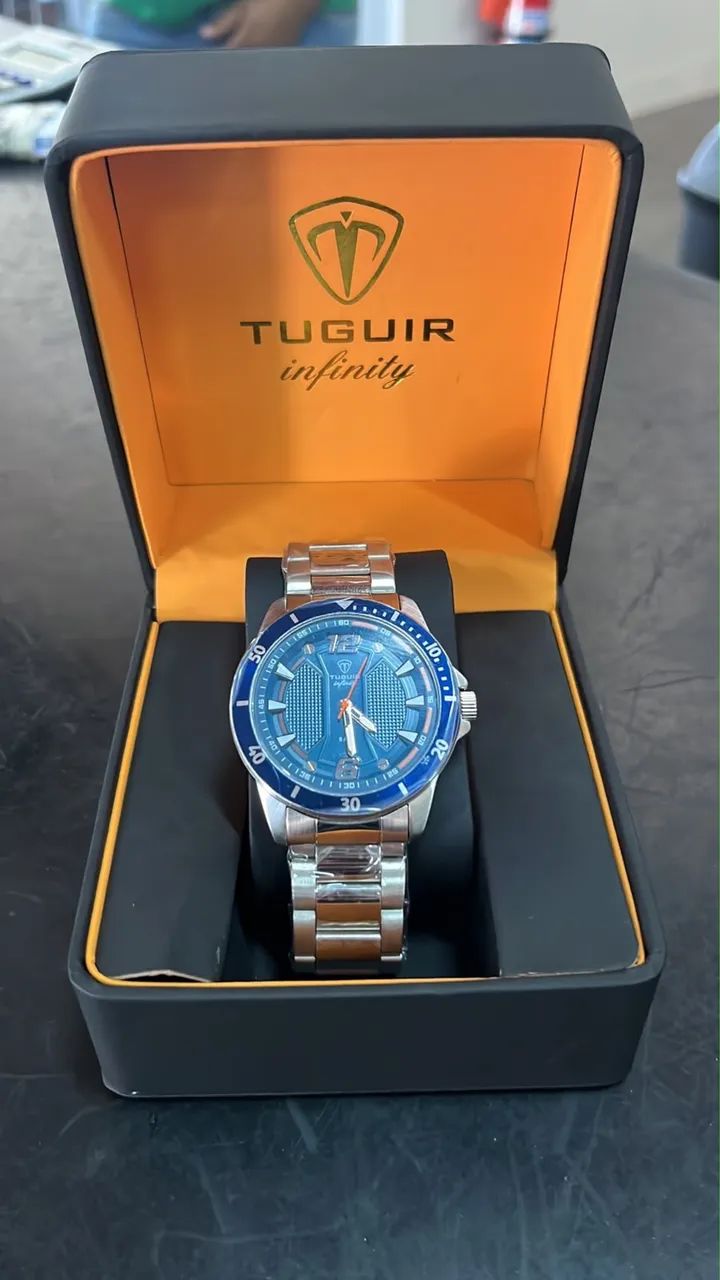 Relógio TUGUIR Infinity Original Azul + Caixa | R$ 345,00 - Foto 3