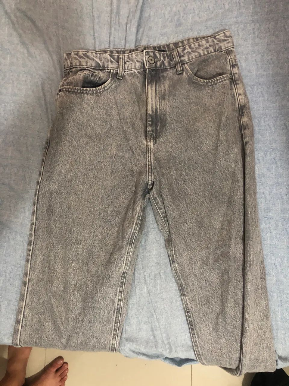 Calça Baggy Cinza 