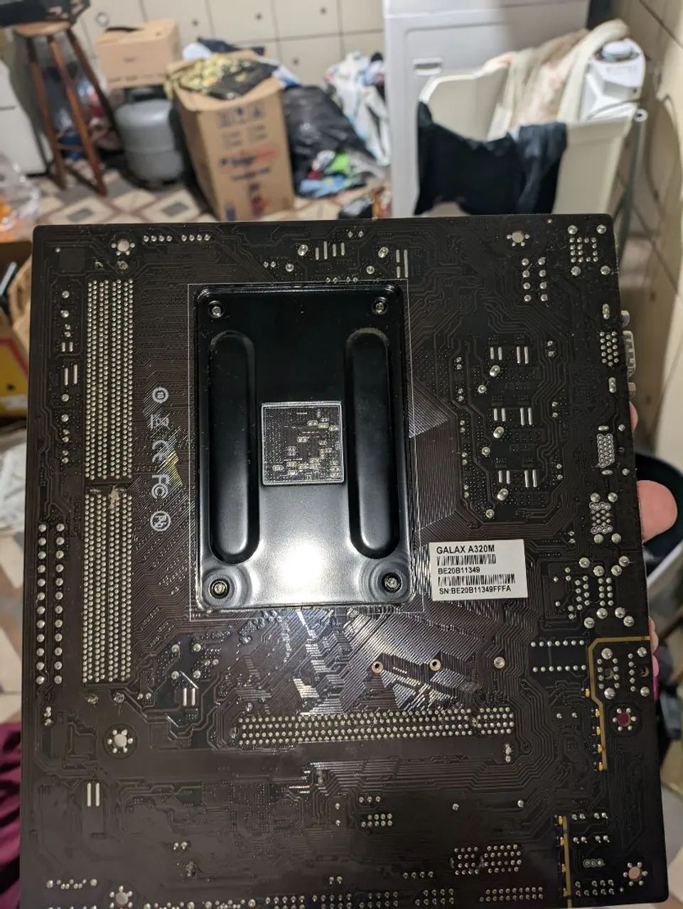Placa Mãe Galax A320M Queimada + Athlon 3000g - Foto 3