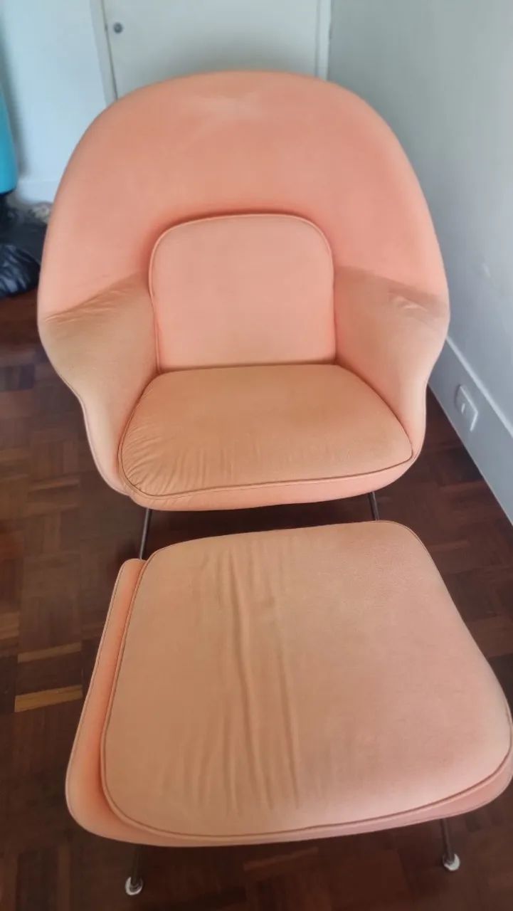 Poltrona womb chair + puff ( designer Eero Saarinen) - Foto 2