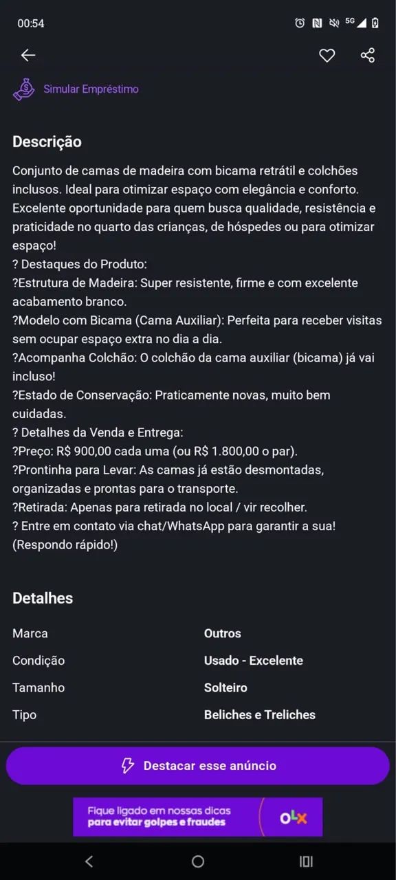 Bicama retrátil com colchão incluso - Foto 2