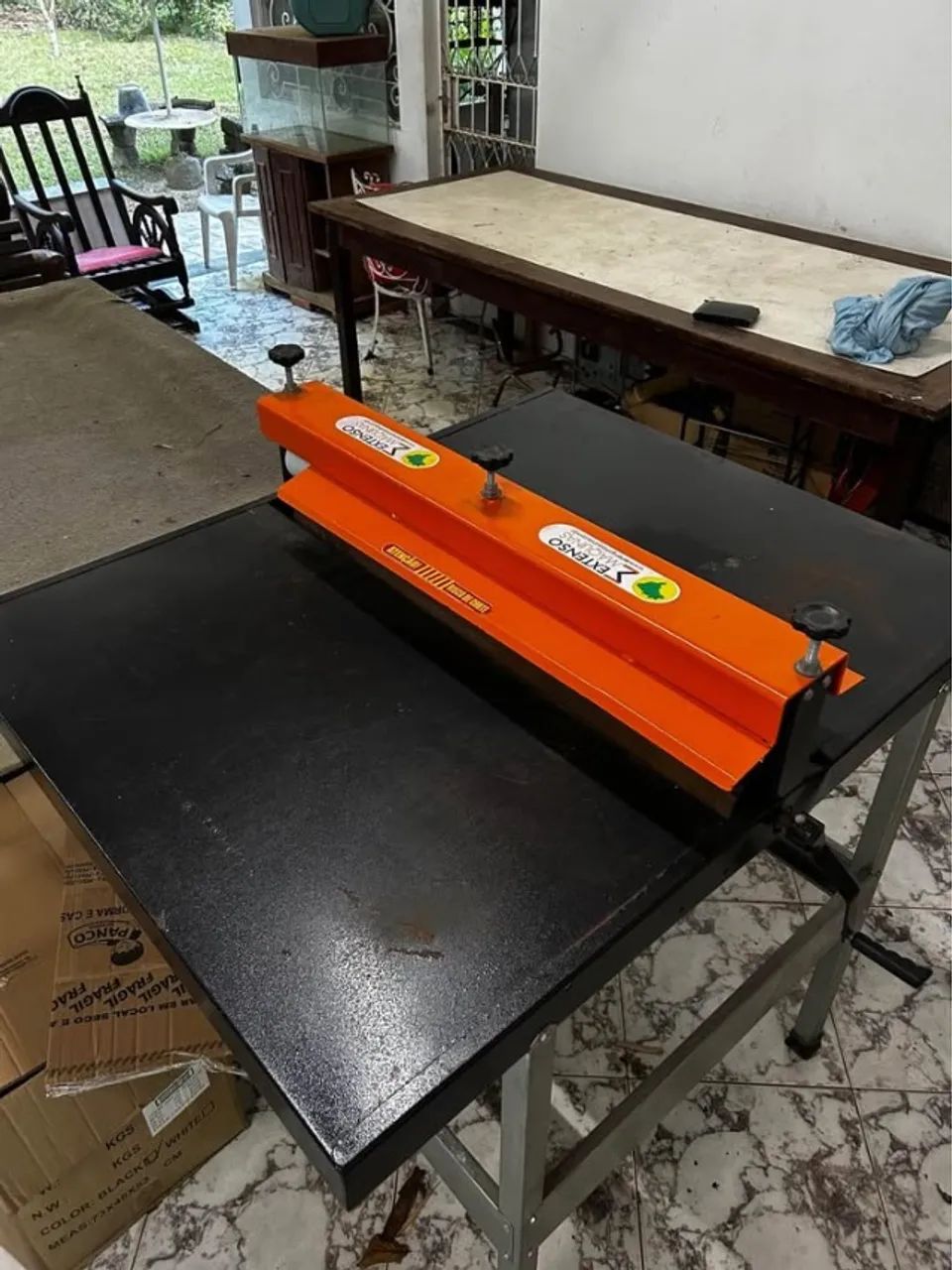 Máquina de Corte e Vinco 100cm - Extenso - sua fábrica de caixa de papelão - Foto 6