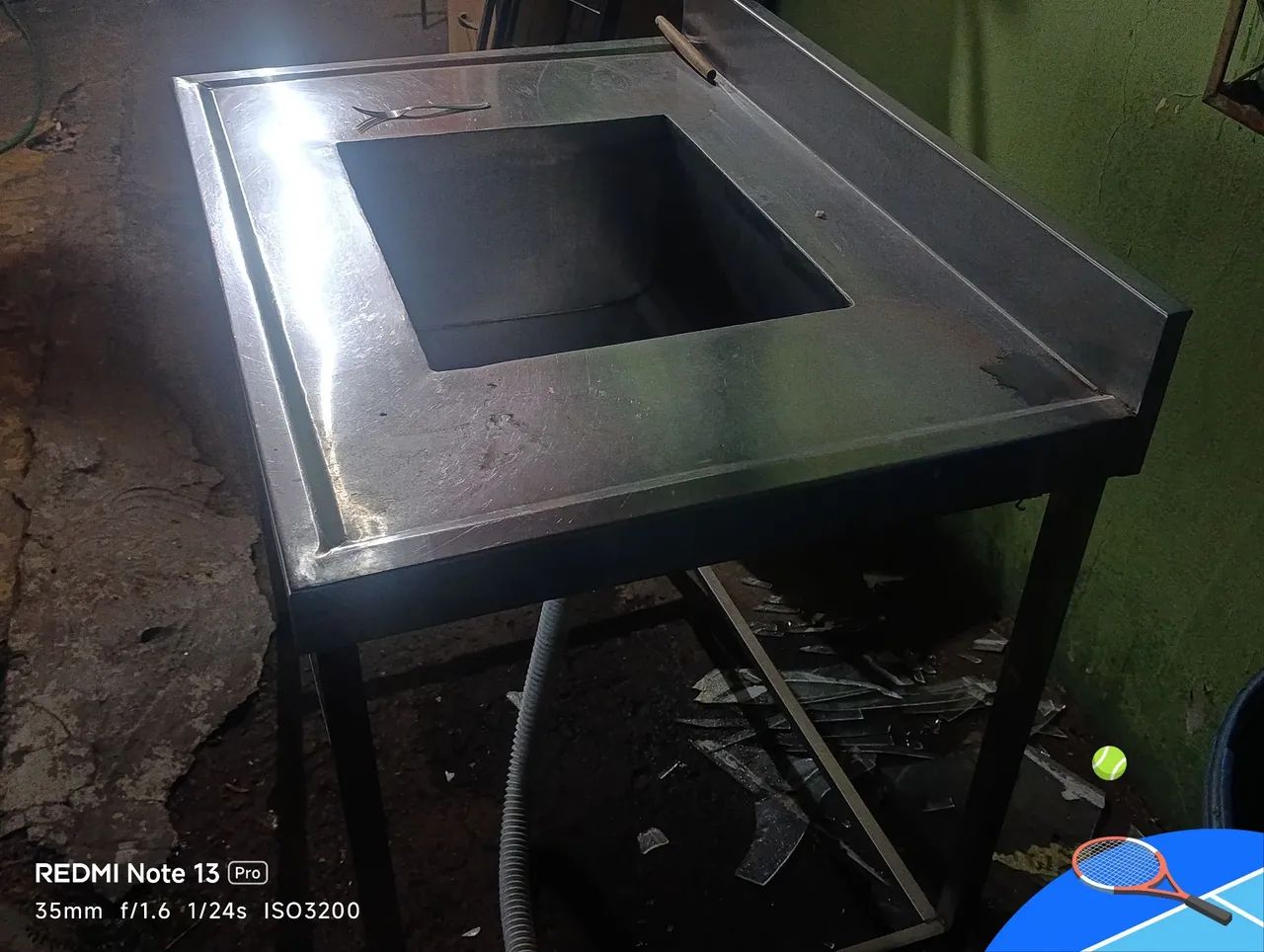 Pia industrial de inox 1m / 0,60cm - Foto 3