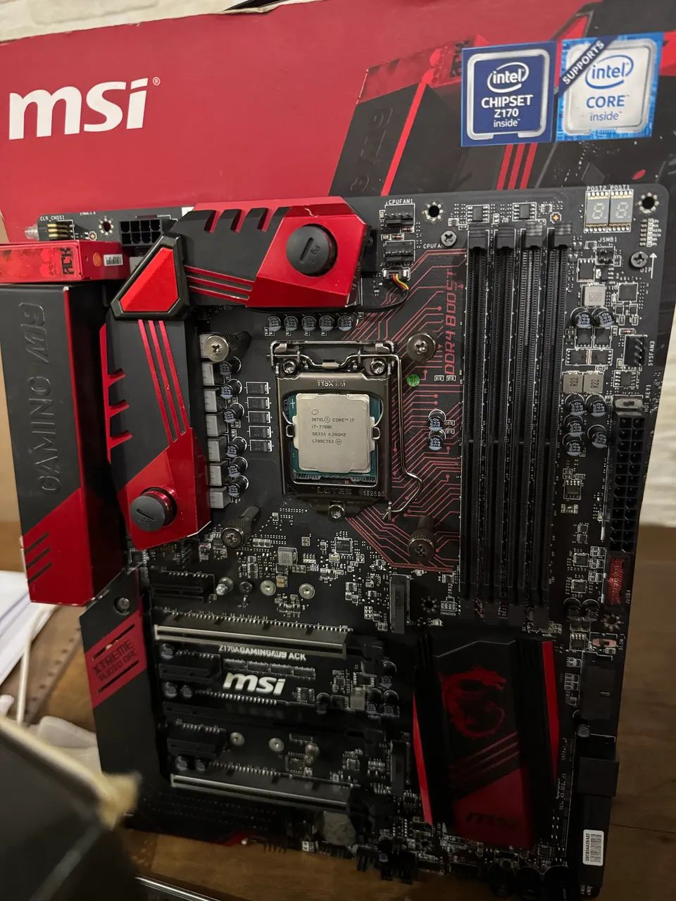 PROCESSADOR INTEL i7 7700k + PLACA MÃE Z170A  - Foto 3