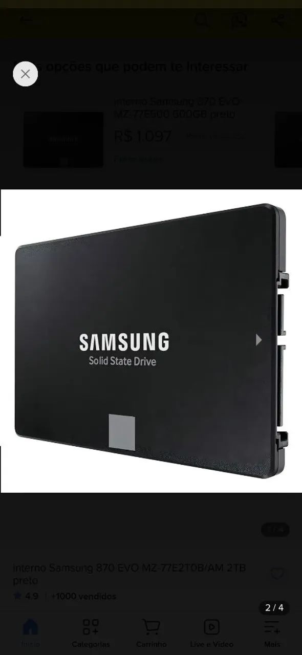 Ssd 2tb sansung evo870  - Foto 5