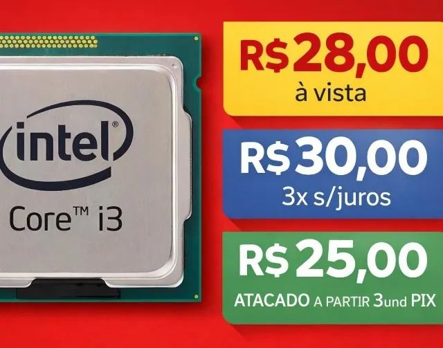 PROCESSADOR INTEL CORE i3 1155 TRABALHAMOS COM ATACADO VAREJO - Foto 4