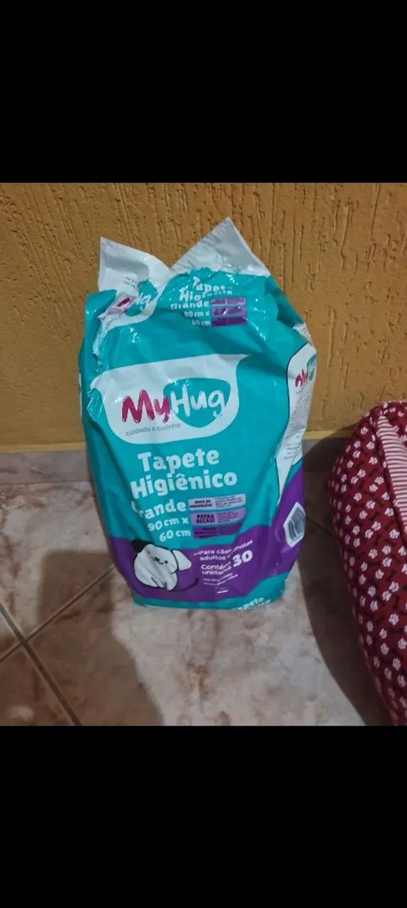 Caminha pra cachorro + dois potes de alumínio e meio saco de fraldas - Foto 4