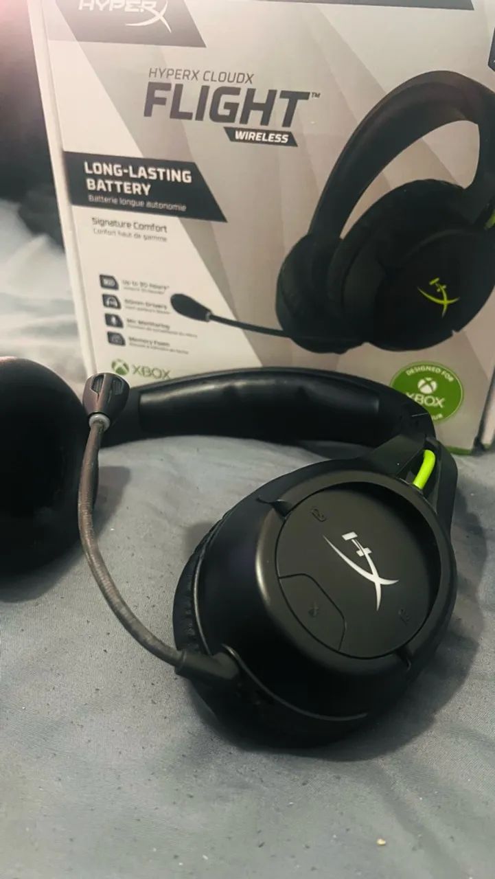 Headset Hyperx cloud x flight Sem Fio - Foto 4