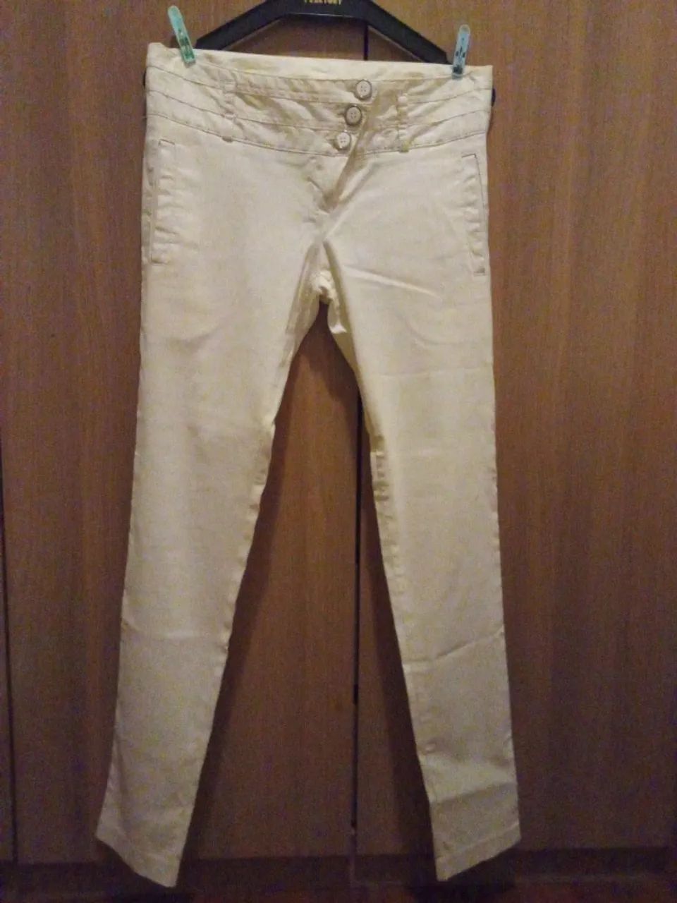 Calça cigarrette com elastano 