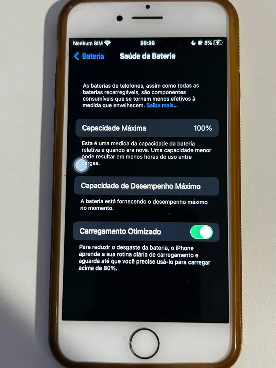 iPhone 7 Branco 256 GB - bateria 100% - Foto 3
