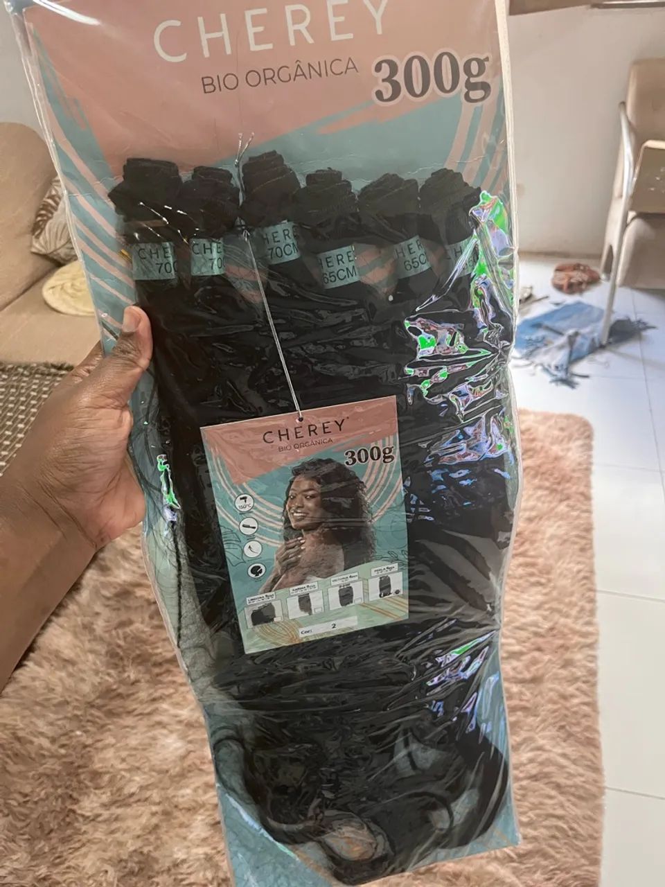 Cabelo bio humano da cherrey 