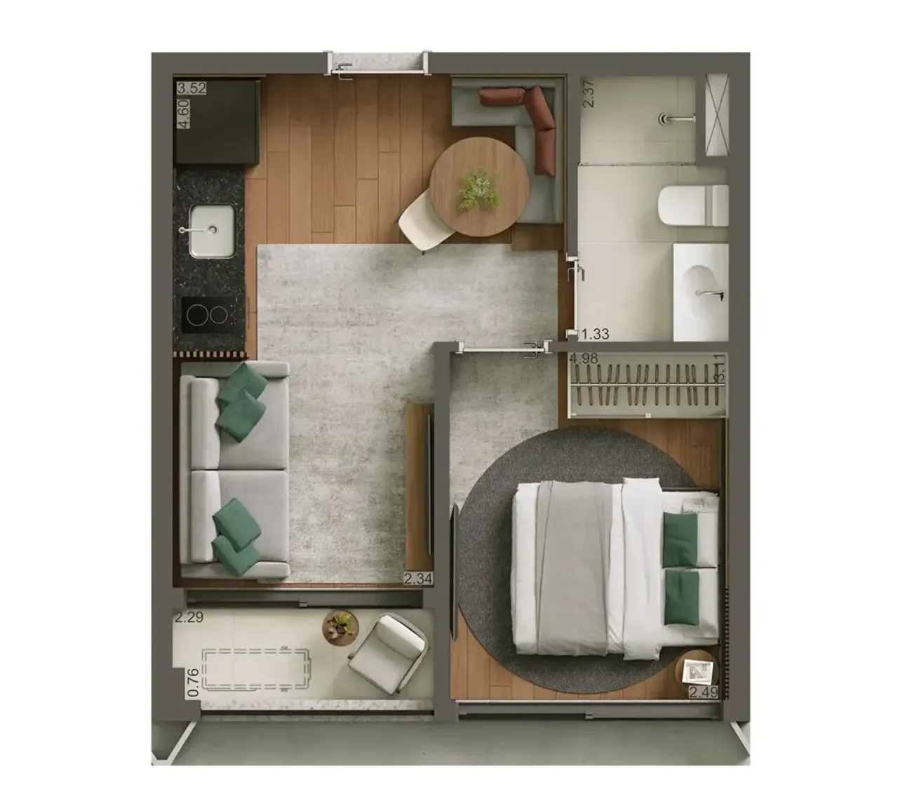 PLANTA 31m²