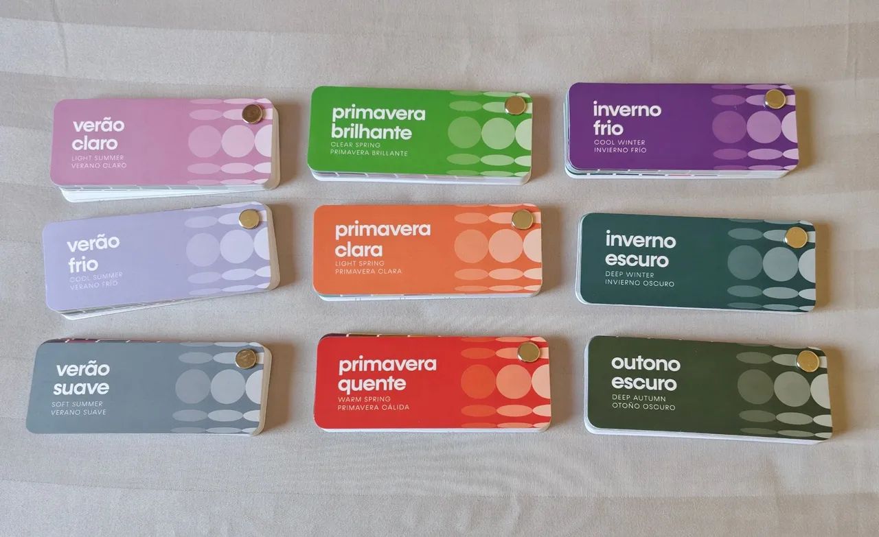 Kit cartelinhas coloração pessoal  - Foto 4