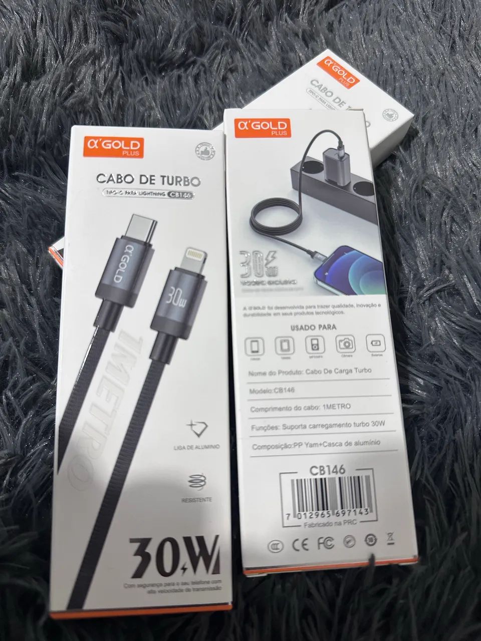 ? CABO TURBO USB-C PARA LIGHTNING A?GOLD PLUS 30W - 1 METRO - Foto 2