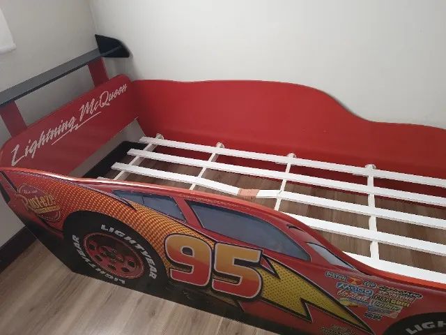 Cama carro infantil Relampago Mcqueen - Foto 2