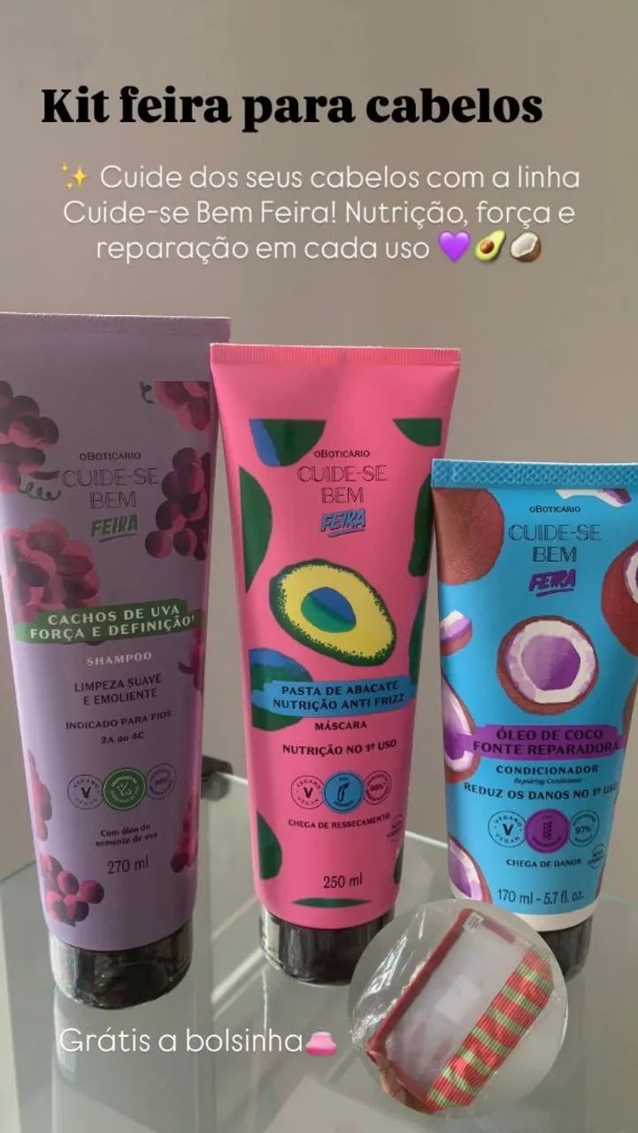 Kit feira para cabelos