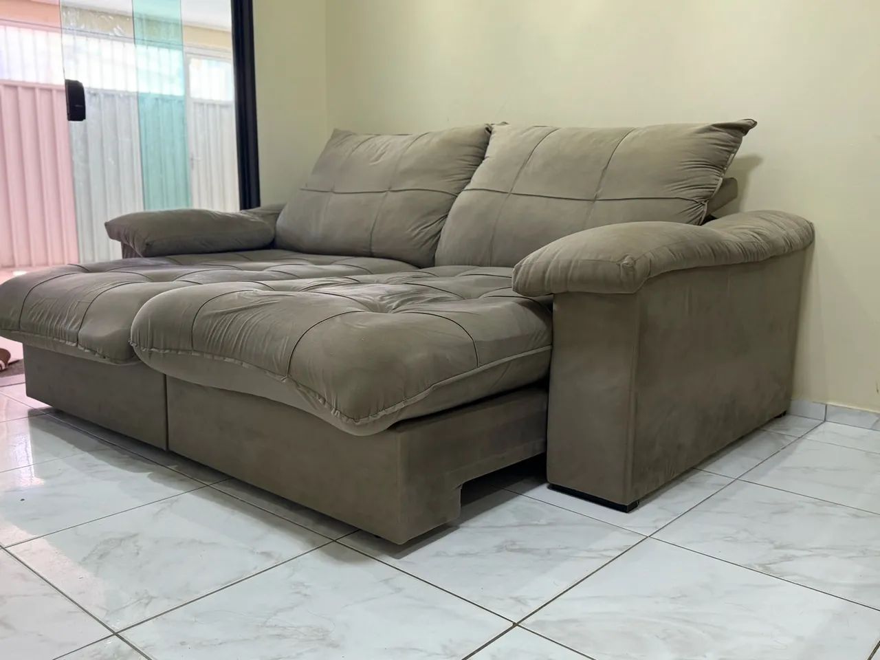 ? Sofá Retrátil e Reclinável 2,30m com Pillow Top - Foto 2