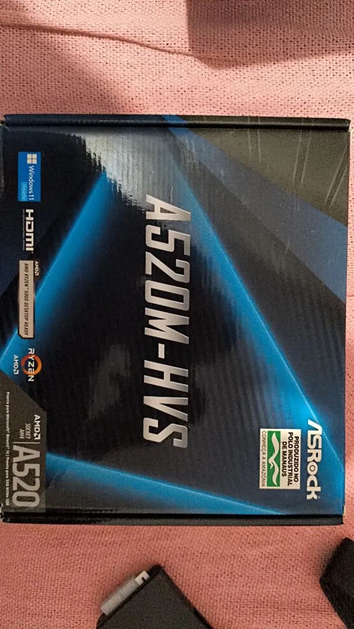 Placa mãe AM4 A520M HVS Asrock - Foto 2