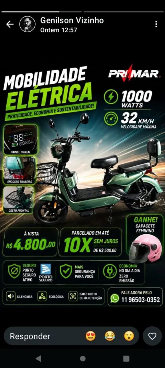 Bicicleta Elétrica 