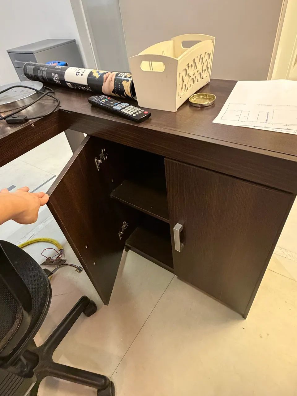 Mesa escritório em L - Foto 3