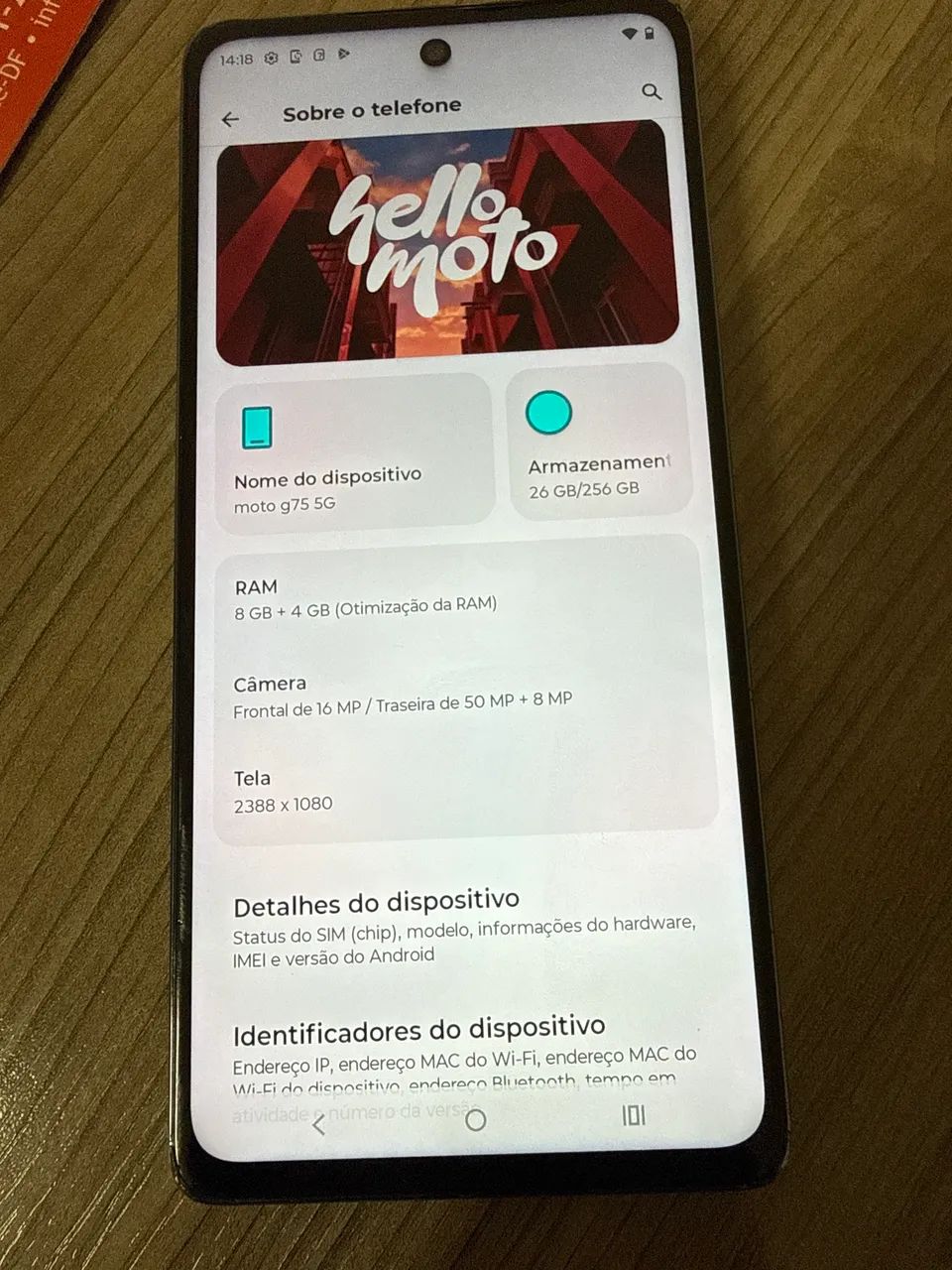 Smartphone Motorola G75, 5G