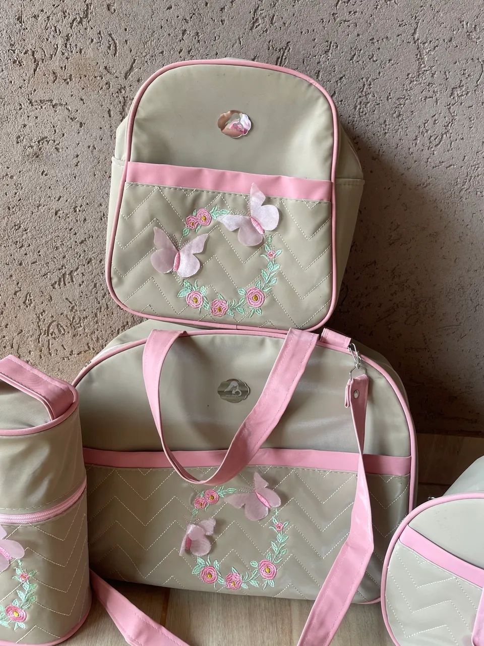 Kit bolsa maternidade borboleta  - Foto 5