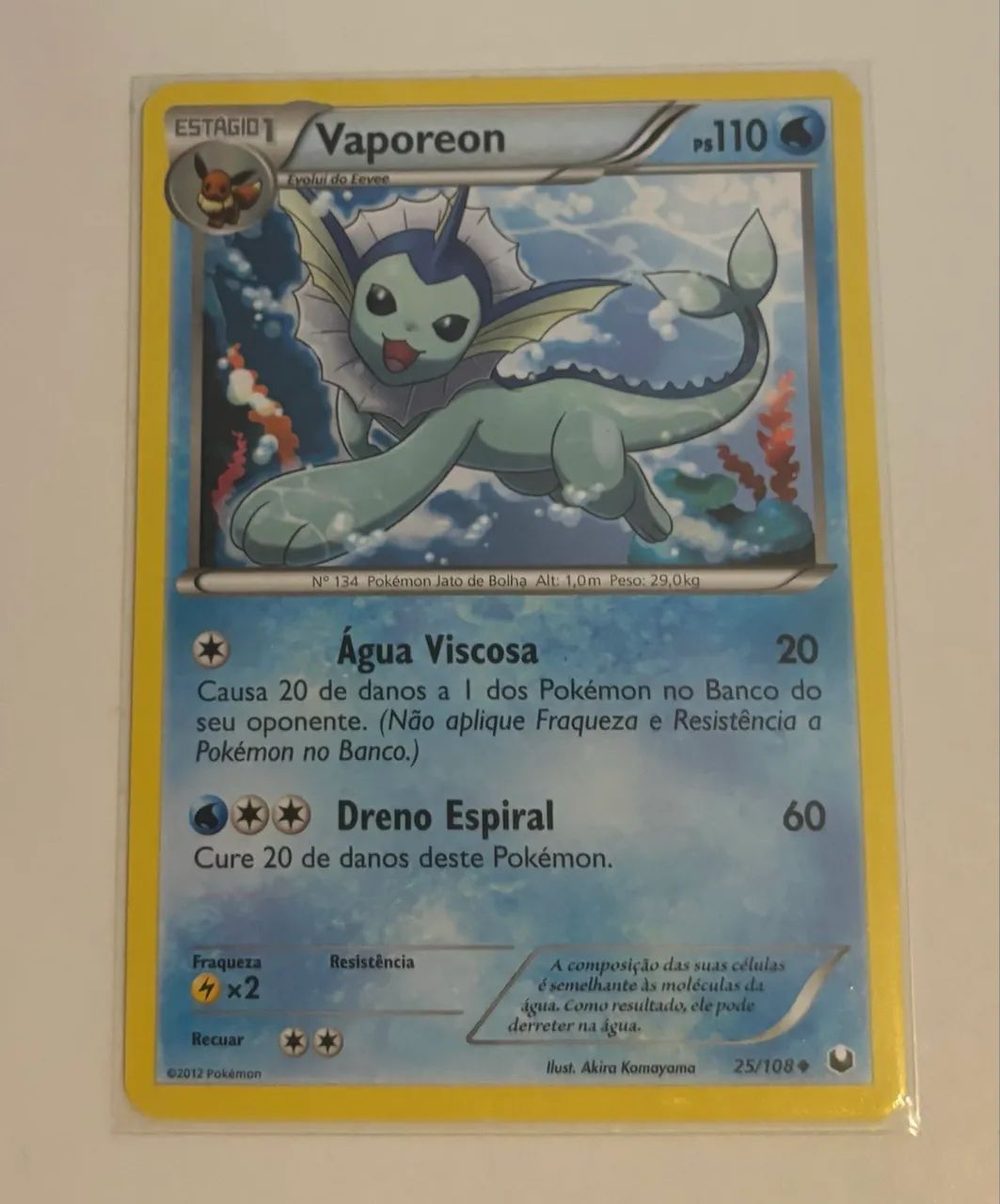 Pokémon TCG Vaporeon 25/108