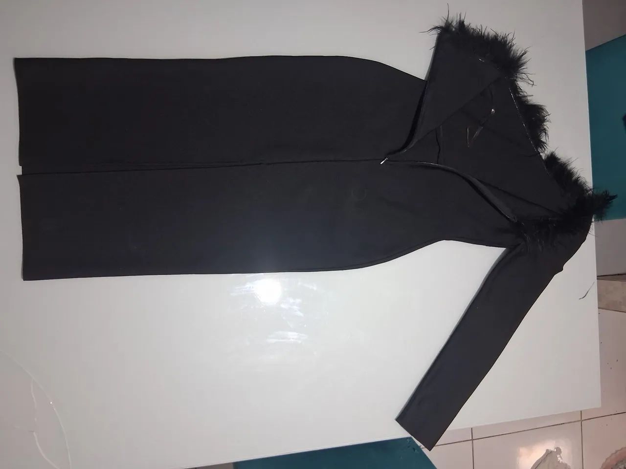 Vestido M ídi Preto Elegante.  - Foto 2