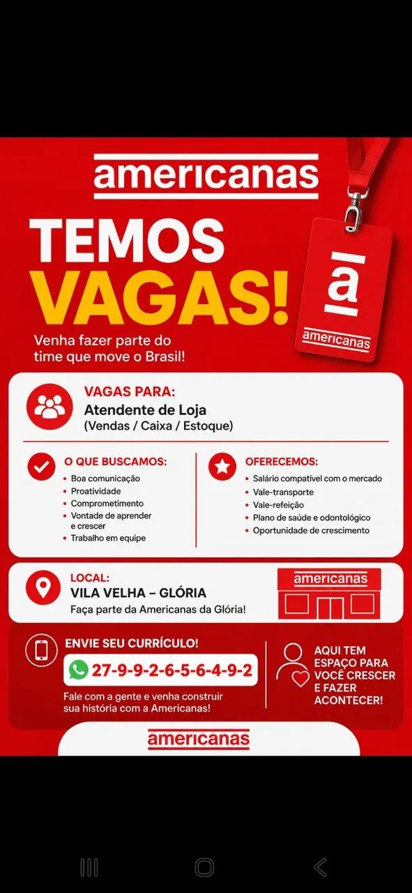 Vagas de emprego 