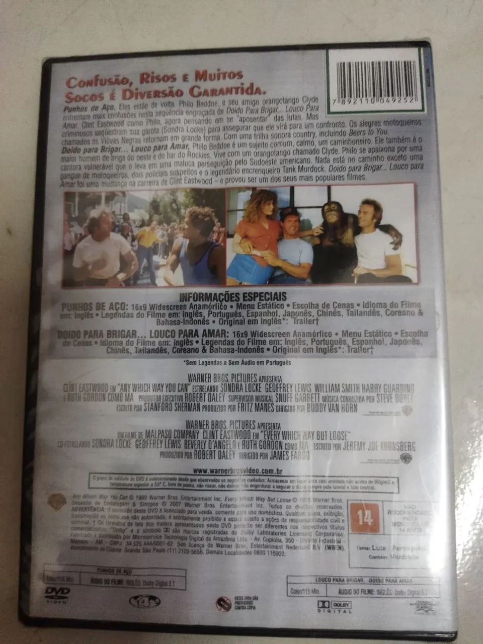 Dvds Punhos de Aço e Doido para Brigar... Louco para Amar - Foto 2