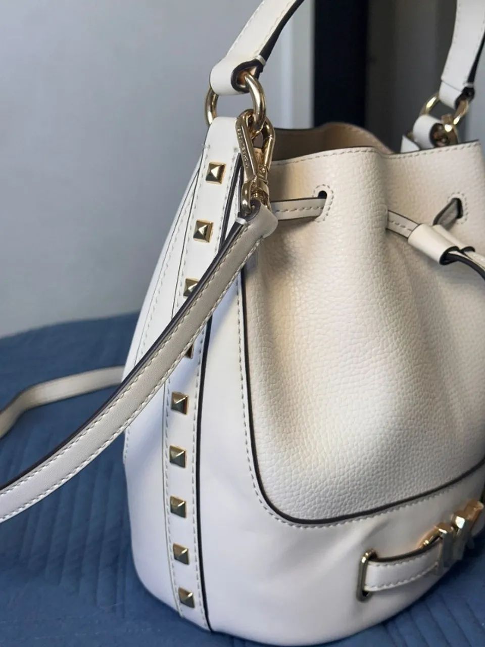 Bolsa Michael Kors Modelo Reed Branca - ORIGINAL - Foto 4