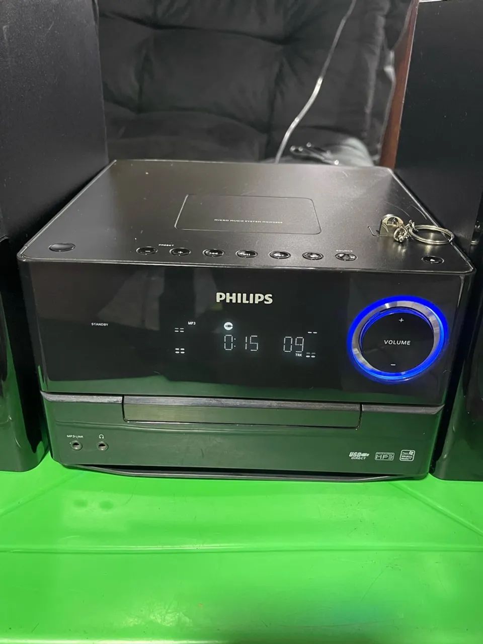 Micro System Philips MCM3000 Preto com USB, Rádio 100W RMS - Foto 5