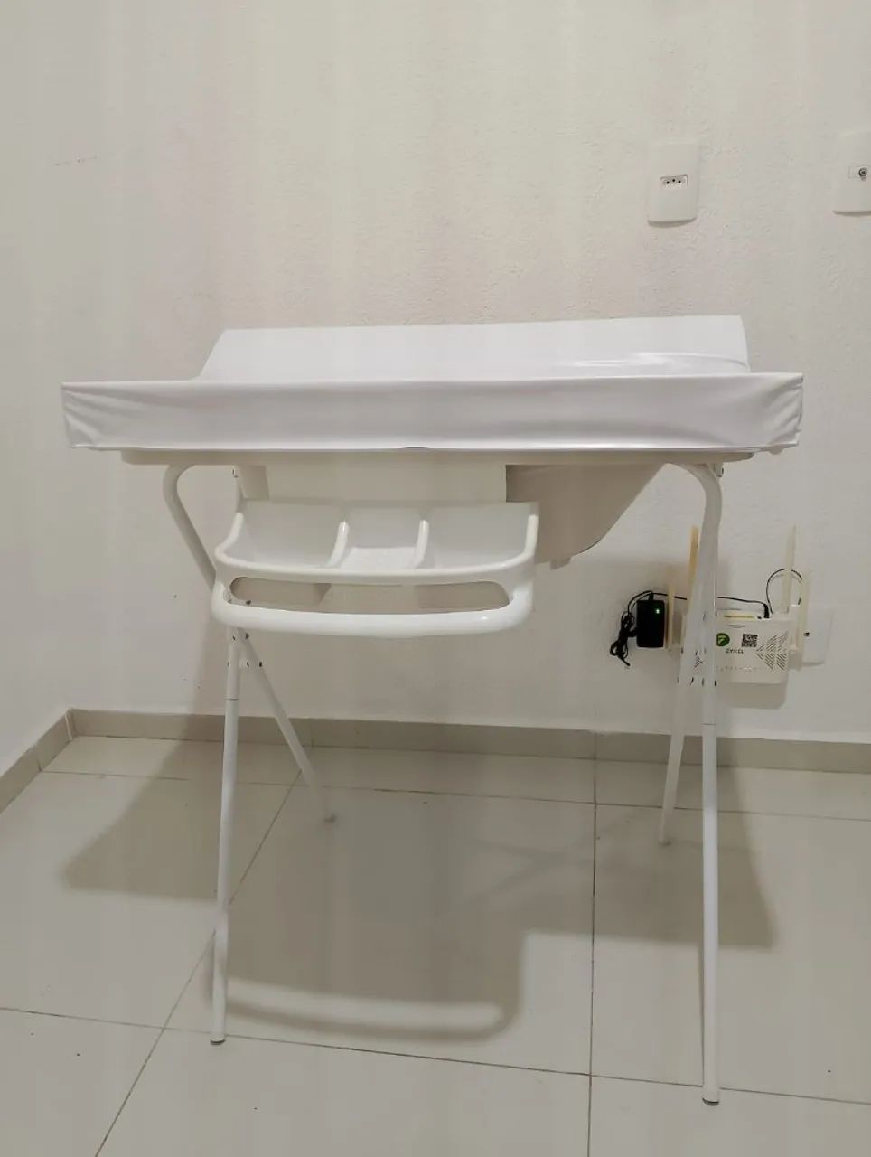 Banheira de bebê com trocador 
