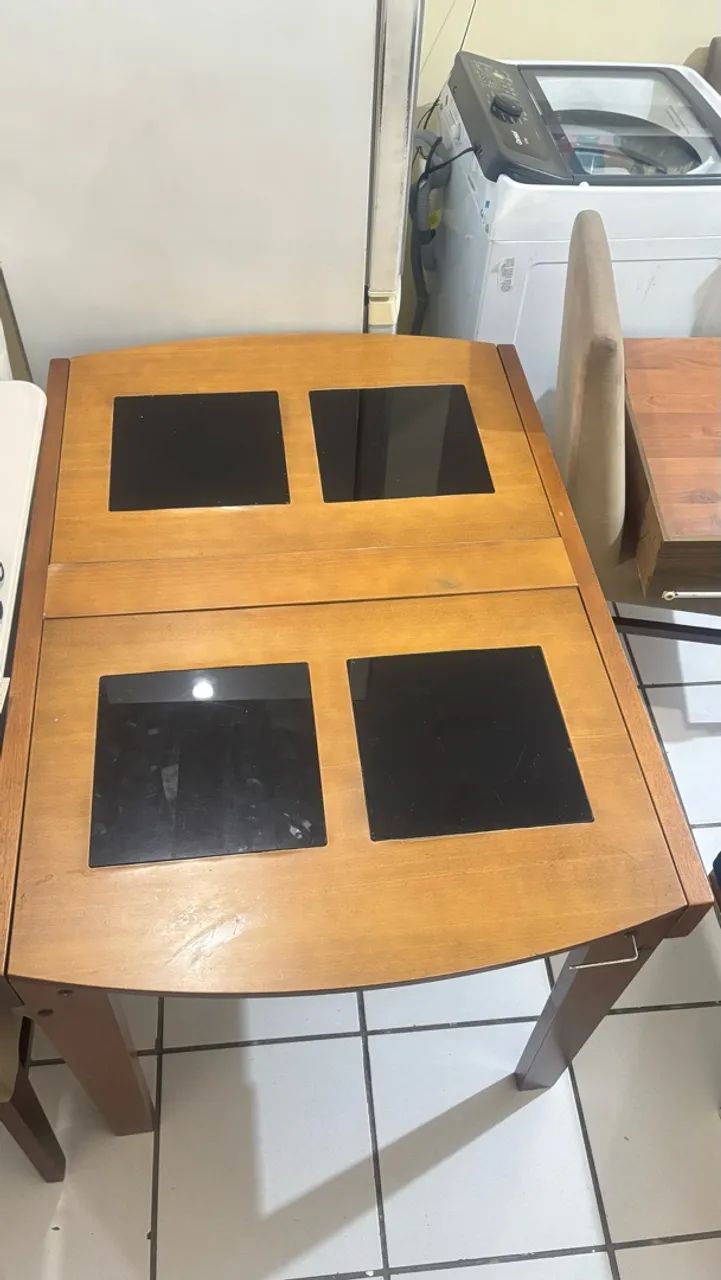 Mesa de jantar 4 e 6 lugares (retrátil) - Foto 2