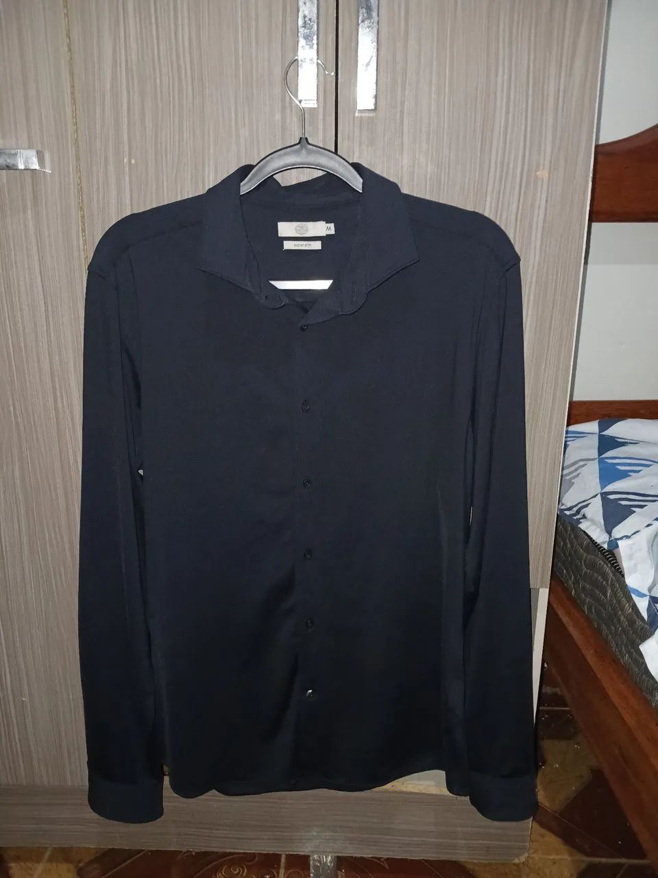 Camisa preta masculina
