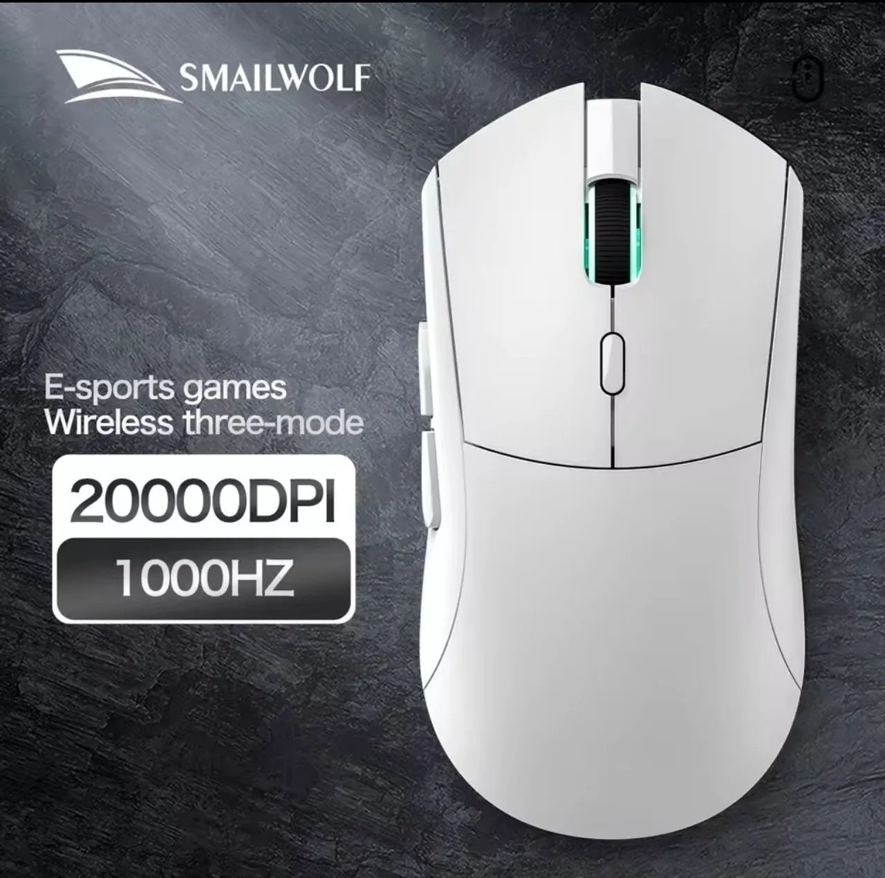 Mouse Gamer SmailWolf RS7 SENSOR PAW3311. Lacrado Bluetooth e Wireless - Foto 2